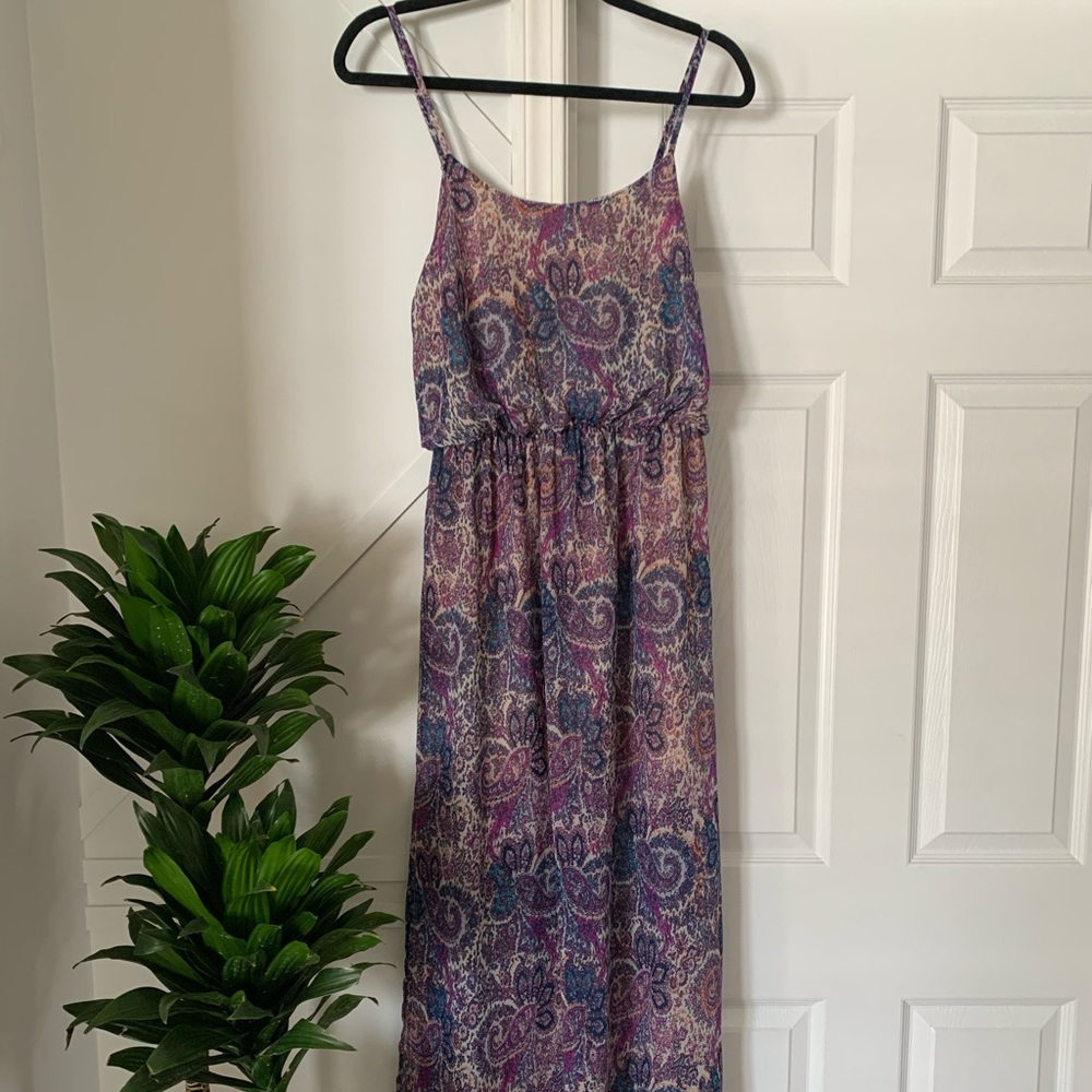 Paisley maxi dress